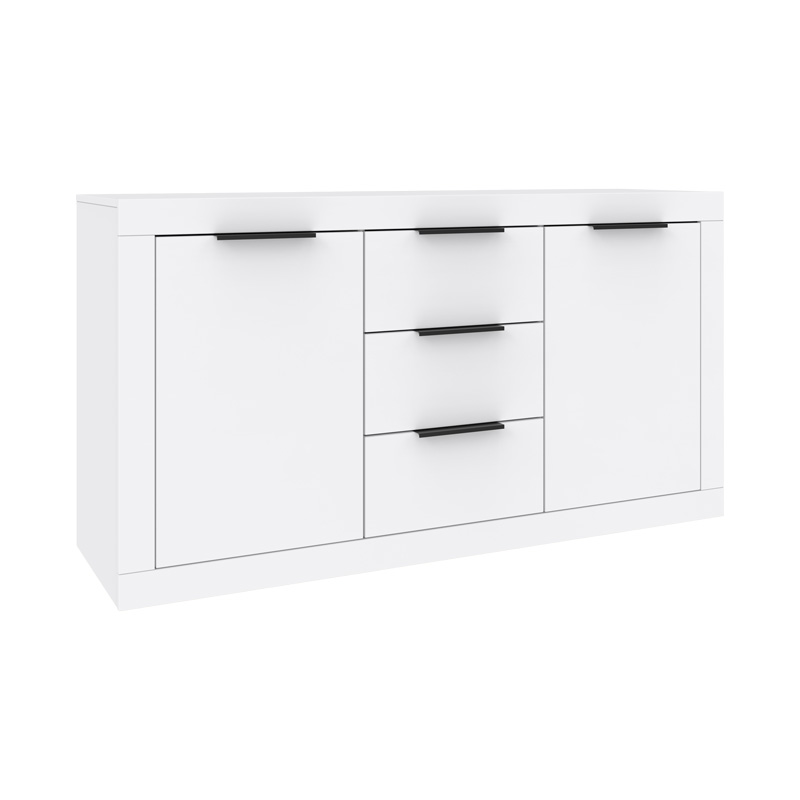 Doha pakoworld buffet in white color 150x45x80.5cm