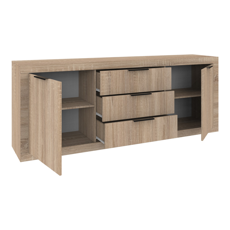 Doha pakoworld buffet in sonoma color 210x45x80.5cm