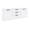 Doha pakoworld buffet in white color 210x45x80.5cm