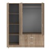 Royal pakoworld three-leaf wardrobe sonoma 150x58x177cm