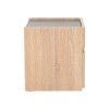Bed side Comcie pakoworld in natural with grey color 50x42x45.5cm
