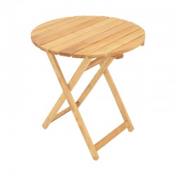 Table Letna pakoworld solid beech wood in natural color D60x75cm Table Letna pakoworld solid beech wood in natural color D60x75cm