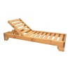 Sunlounger Zalka pakoworld L1 in natural color 66x197x28cm