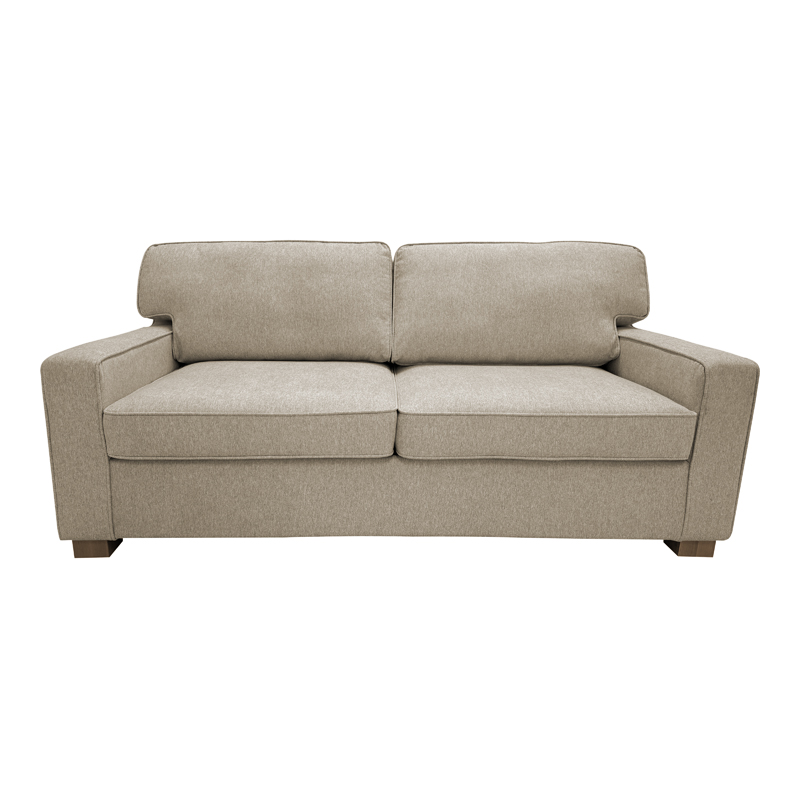 Sofa-bed two-seater Polaris pakoworld fabric in cream color 181x91x83cm Sofa-bed two-seater Polaris pakoworld fabric in cream color 181x91x83cm