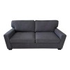 Two-seater sofa bed with foldable mattress Polaris pakoworld anthracite fabric 181x91x83cm