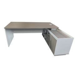 Professional work corner desk Armadi pakoworld sonoma-white 200x90x75cm Professional work corner desk Armadi pakoworld sonoma-white 200x90x75cm