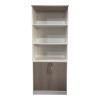 Office bookcase Armadi pakoworld in sonoma-white color 80x40x200cm