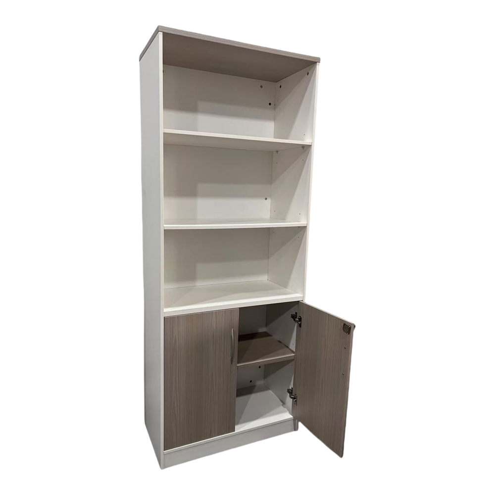Office bookcase Armadi pakoworld in sonoma-white color 80x40x200cm