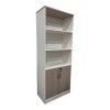 Office bookcase Armadi pakoworld in sonoma-white color 80x40x200cm