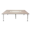 Conference table Armadi pakoworld in gray-white shade 240x120x75cm
