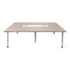 Conference table Armadi pakoworld in gray-white shade 240x120x75cm