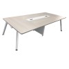 Conference table Armadi pakoworld in gray-white shade 240x120x75cm