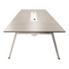 Conference table Armadi pakoworld in gray-white shade 240x120x75cm