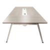 Conference table Armadi pakoworld in gray-white shade 240x120x75cm