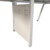 Conference table Armadi pakoworld in gray-white shade 240x120x75cm
