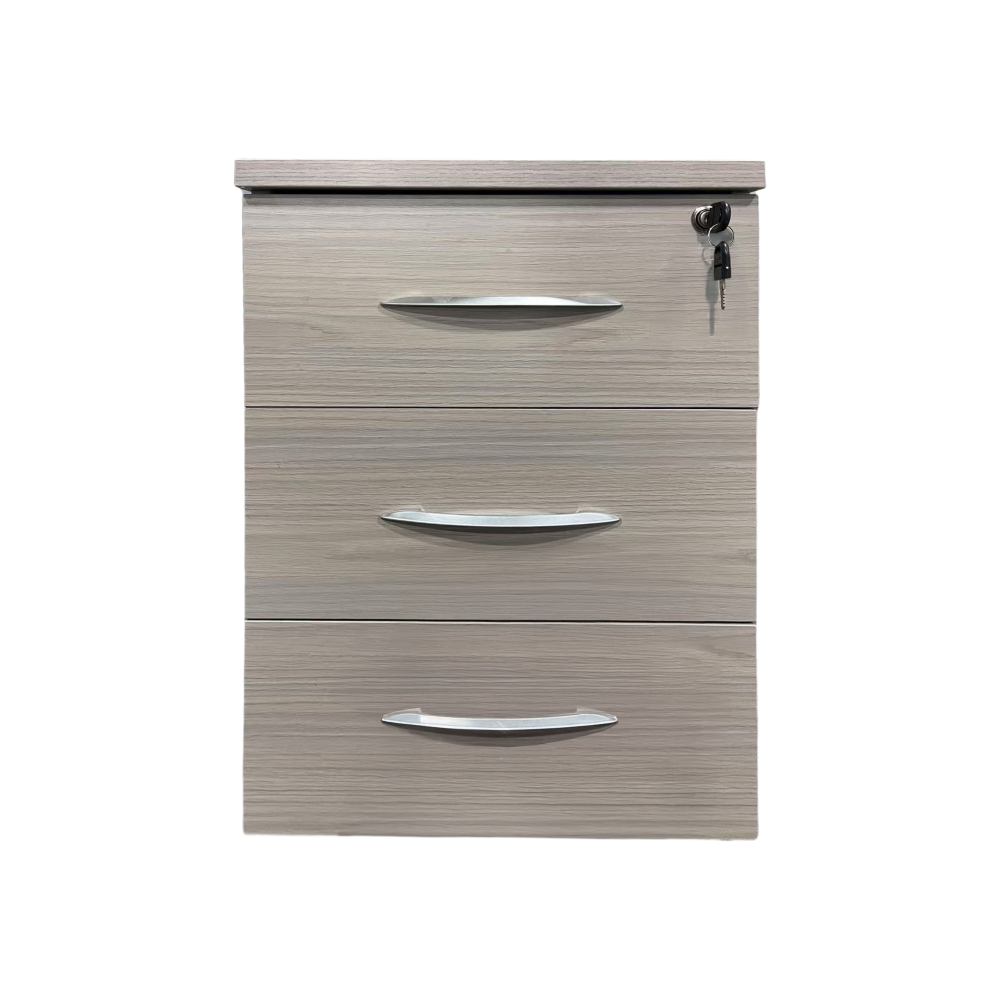 Armadi pakoworld desk drawer on wheels in sonoma-white shade 40x40x55cm
