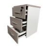 Armadi pakoworld desk drawer on wheels in sonoma-white shade 40x40x55cm