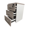Armadi pakoworld desk drawer on wheels in sonoma-white shade 40x40x55cm