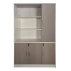 Office bookcase Armadi pakoworld in sonoma-white color 120x40x200cm