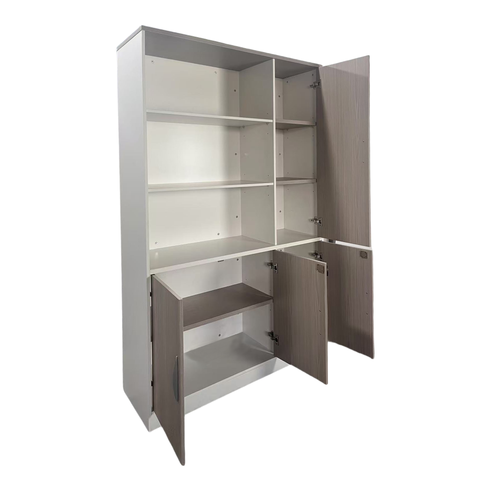 Office bookcase Armadi pakoworld in sonoma-white color 120x40x200cm