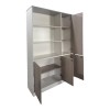 Office bookcase Armadi pakoworld in sonoma-white color 120x40x200cm