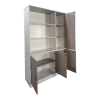 Office bookcase Armadi pakoworld in sonoma-white color 120x40x200cm