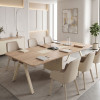 Meeting table Stark pakoworld in oak-beige shade 200x120x75cm