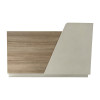 Γραφείο reception Kalu pakoworld σε oak-μπεζ απόχρωση 160x60x105εκ