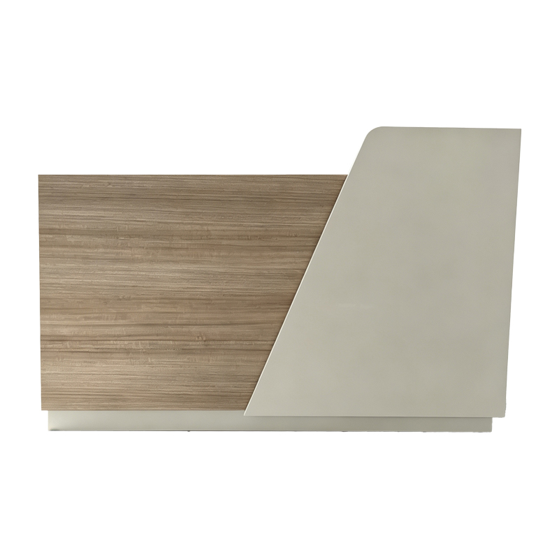 Γραφείο reception Kalu pakoworld σε oak-μπεζ απόχρωση 160x60x105εκ