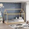 Children's bed Nino Montessori type pakoworld pine wood in a natural shade 90x190cm