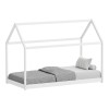 Children's bed Nino Montessori type pakoworld pine wood in white shade 90x190cm
