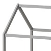 Children's bed Nino Montessori type pakoworld pine wood in grey shade 90x190cm