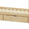 Children's bed Mellin Montessori type with 2 drawers pakoworld pine wood in a natural shade 90x190cm