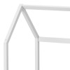 Bambie children's bed with railing Montessori type pakoworld pine wood in white shade 70x140cm