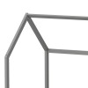 Montessori-style Callan children's bed with rails pakoworld pine wood in grey color 90x190cm