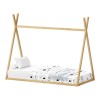 Montessori style Lilly children's bed pakoworld natural shade pine wood 90x190cm