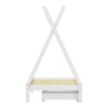 Lalitto children's bed with Montessori-style storage pakoworld pine wood in white shade 90x190cm