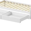 Lalitto children's bed with Montessori-style storage pakoworld pine wood in white shade 90x190cm