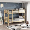 Children's bunk bed Nani pakoworld pine wood in natural shade 90x190cm