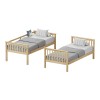 Children's bunk bed Nani pakoworld pine wood in natural shade 90x190cm