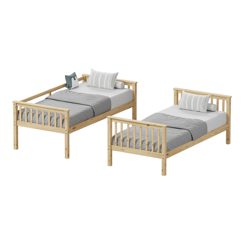 Children\'s bunk bed Nani pakoworld pine wood in natural shade 90x190cm Children\'s bunk bed Nani pakoworld pine wood in natural shade 90x190cm