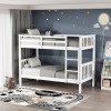 Children's bunk bed Nani pakoworld pine wood in white shade 90x190cm