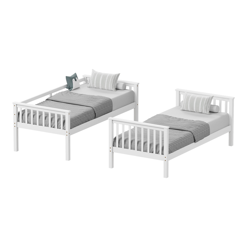 Children\'s bunk bed Nani pakoworld pine wood in white shade 90x190cm Children\'s bunk bed Nani pakoworld pine wood in white shade 90x190cm