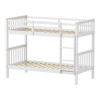 Children's bunk bed Nani pakoworld pine wood in white shade 90x190cm
