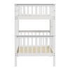 Children's bunk bed Nani pakoworld pine wood in white shade 90x190cm