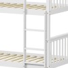 Children's bunk bed Nani pakoworld pine wood in white shade 90x190cm