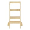 Learning tower for children Chiquel pakoworld Montessori-style wood in natural color 45.7x51x90cm