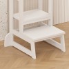 Learning tower for children Chiquel pakoworld Montessori-style wood in white color 45.7x51x90cm