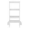 Learning tower for children Chiquel pakoworld Montessori-style wood in white color 45.7x51x90cm