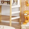 Bed for children Bedria pakoworld Montessori-style wood in white-natural color 90x190cm